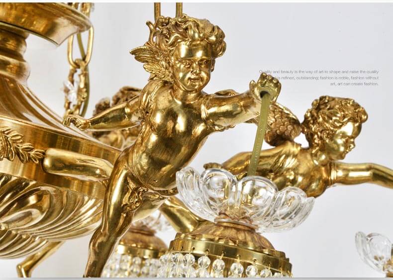 Đèn chùm đồng nghệ thuật cổ điển abr147-8